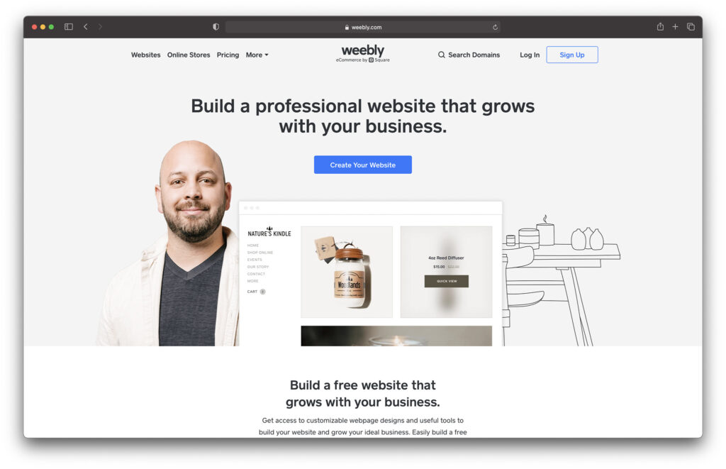 Weebly as one of BEST Ecommerce Platforms for Small Businesses in 2023