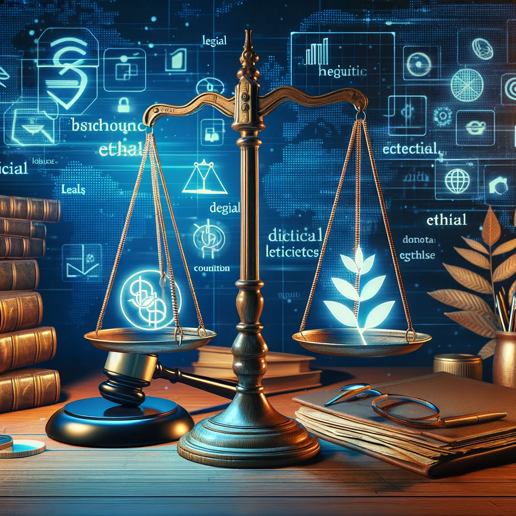 A visual epitome of law firms embracing the digital era, showcasing a modern approach to legal marketing in 'Digital Marketing for Law Firms: Revolutionizing Legal Practice