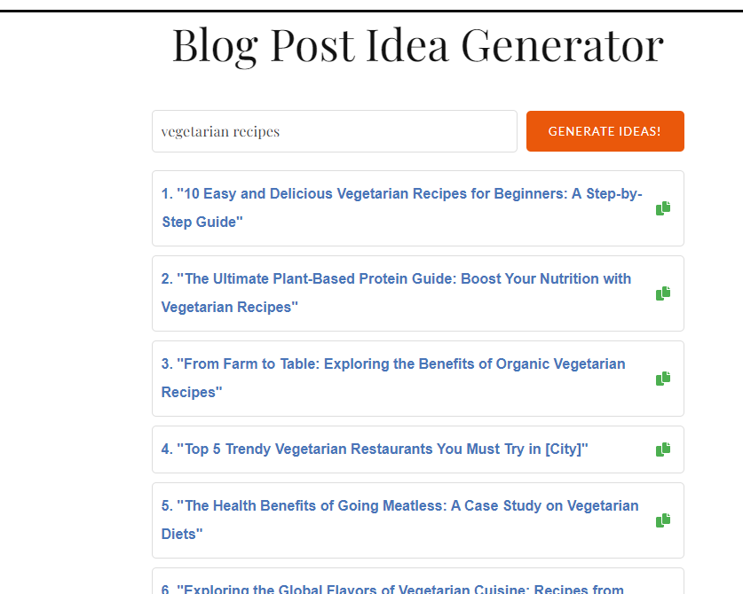 Intensed Blog Ideas Creator Tool | Blog Post Idea Generator 1