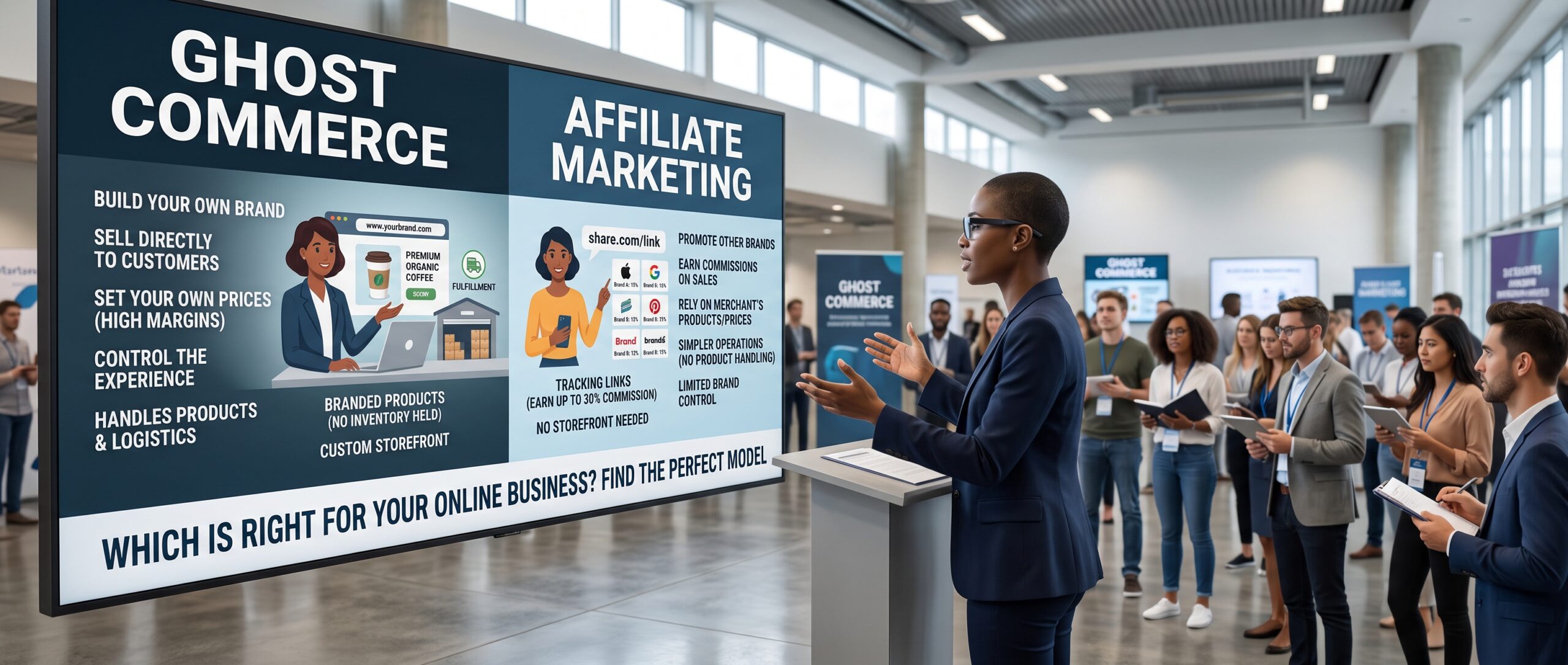 Ghost Commerce vs Affiliate Marketing: Which is Right for Your Online Business