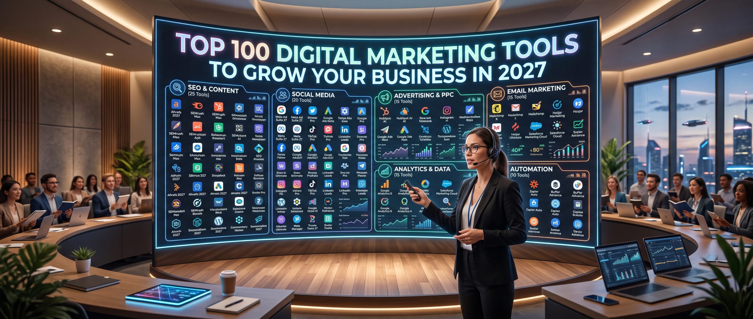 Top 100 Digital Marketing Tools to Grow Your Business in 2027
