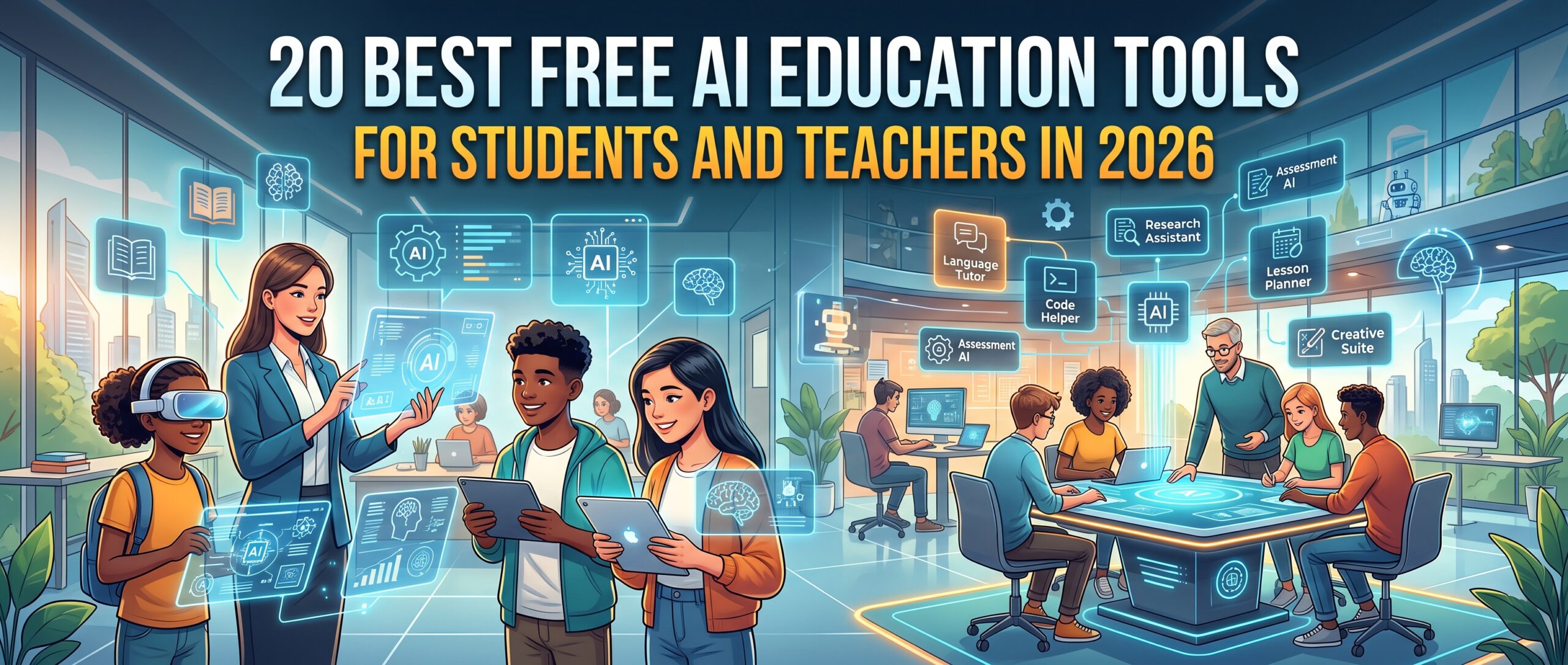 20 Best Free AI Education Tools For Students and Teachers in 2026
